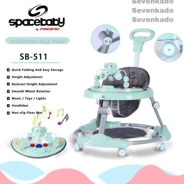 [DV] Baby Walker Space Baby Spacebaby SB 511 SB511 SB-511 gajah