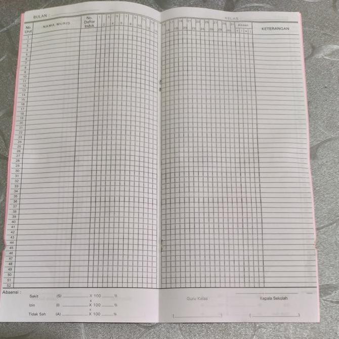

BUKU ABSEN SISWA - BUKU ABSENSI