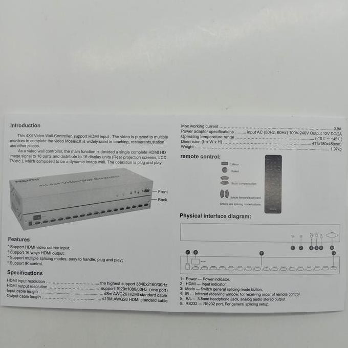 Video Wall Controller 4X4 4K Wall Controller 4X4 4K Hdmi Video Wall Controller 4K 4X4 Promo