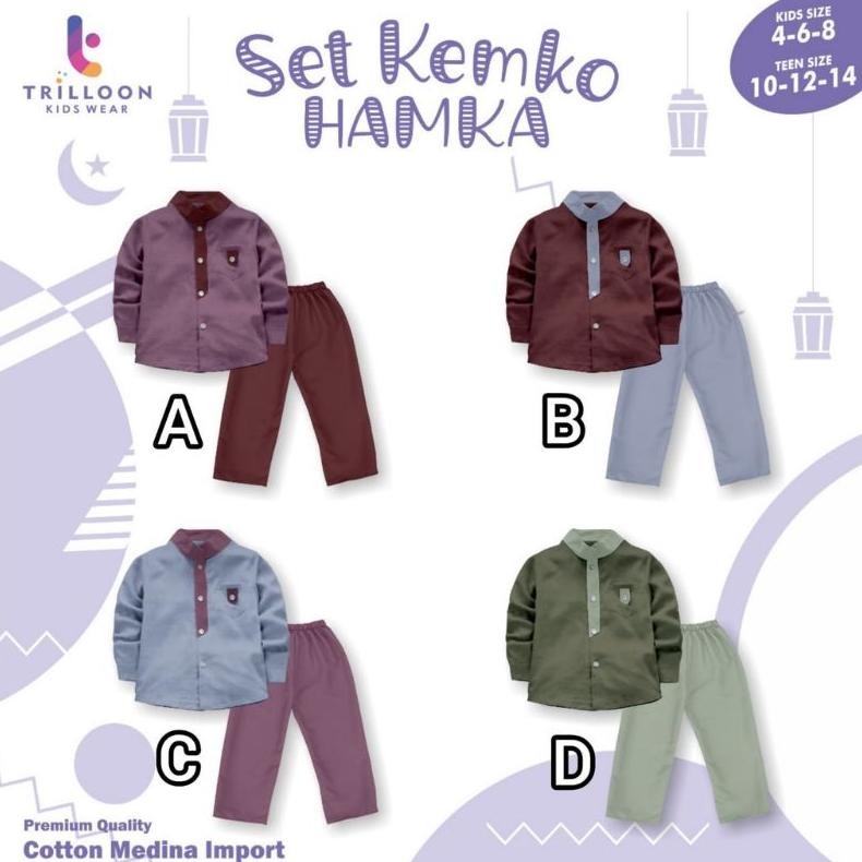 Afsheenastore Koko Anak Laki Laki Set Hamka By Trilloon AST