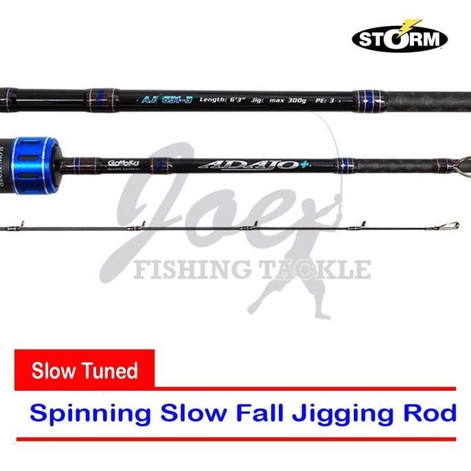 '' Storm Spinning Rod PE 3 Gomoku Adajo Plus - APS631-3 Joran Pancing ''