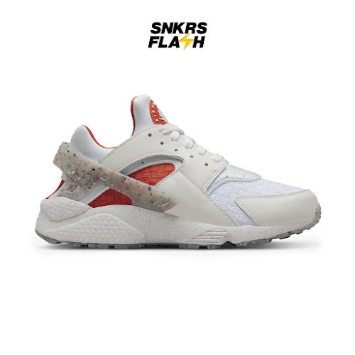 NIKE Huarache Crater White Grey Orange Sepatu Sneakers Wanita - DR0449100 - Size 40.5