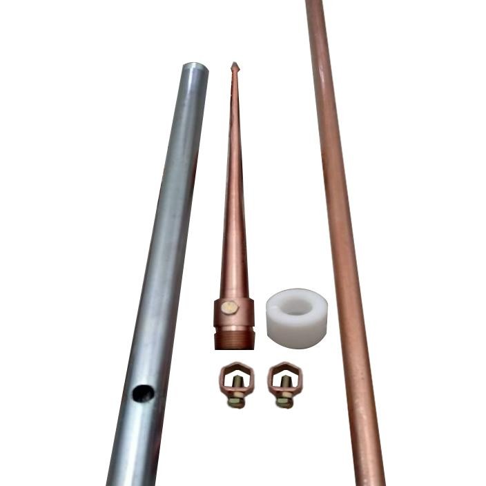 Paket Tombak Splitzen Anti Petir Arde Atas 30 cm + Pipa Galvanis 3/4 3/4" Inch + Tombak Stick Rod Gr