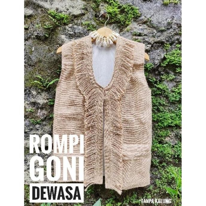 Terlaris Rompi Papua Pakaian Adat Tradisional Dewasa Pria/Wanita Baju Rompi Vest Papua Traditional C