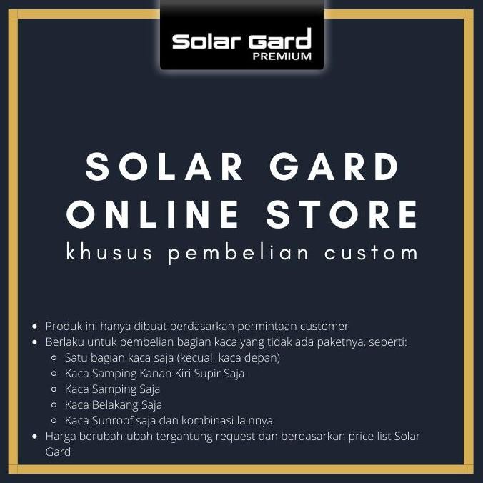 Kaca Film Solar Gard Untuk Custom
