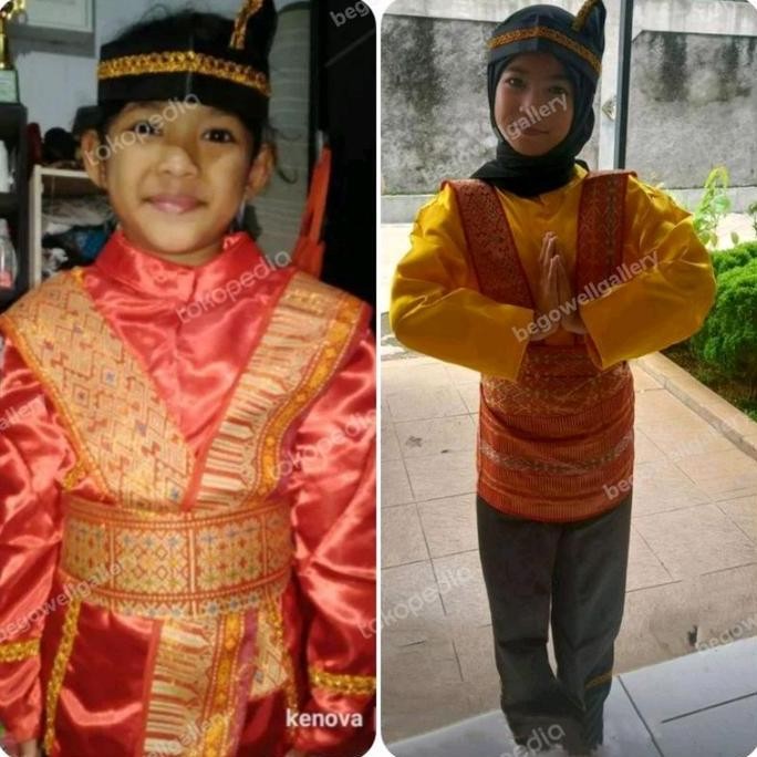 Baju Adat Aceh Anak Perempuan / Baju Aceh Tari Saman Anak Perempuan
