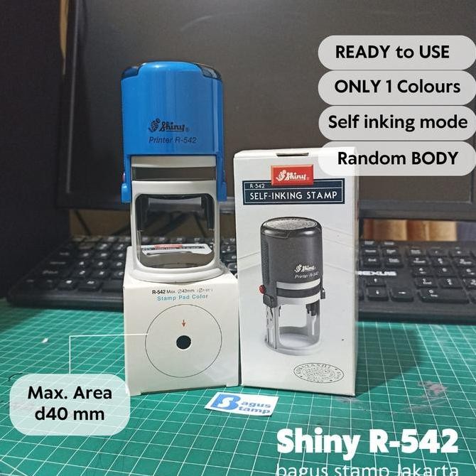 

Stempel Shiny R542 / R-542 Custom Text Design Otomatis Dia 40mm 40 mm