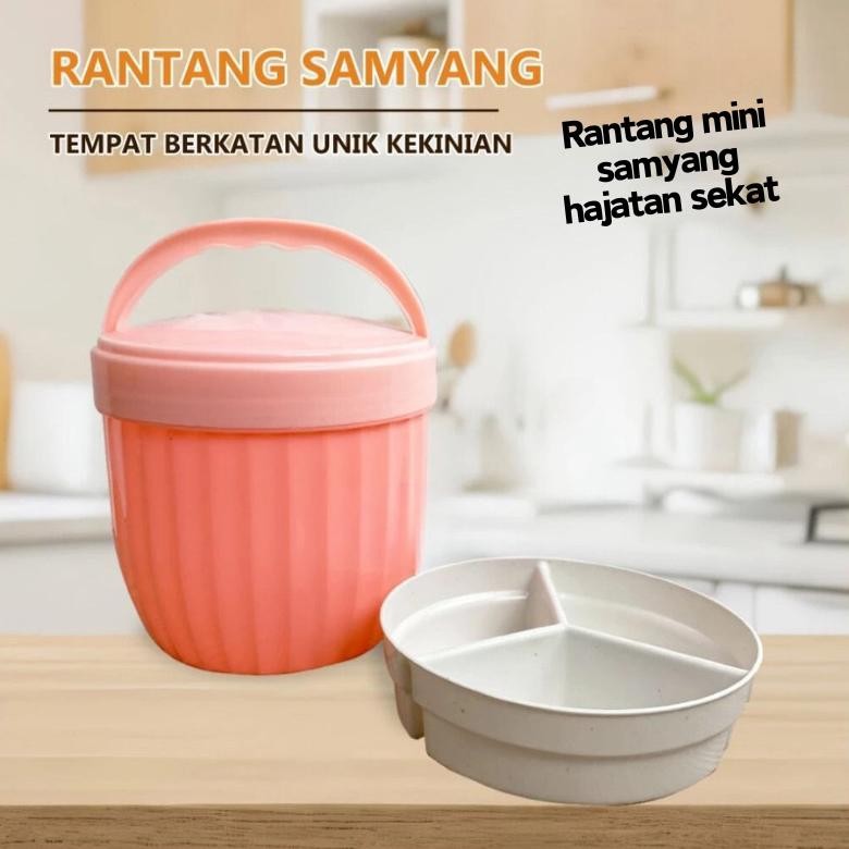 Rantang Samyang - Wadah Tempat Makanan Hajatan Sekat Samir Berkatan Nasi Lauk Bekal Bontot Bento Pla