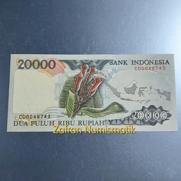 Uang Kuno Rp 20.000 Cendrawasih Tahun 1992 Imp 1992 Unc Original Dan Terpercaya