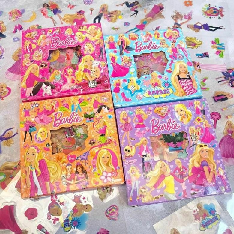 

Sticker Barbie Box Mini Isi 100 Pcs Lembar Stiker Mini Premium Waterproof Books Viral