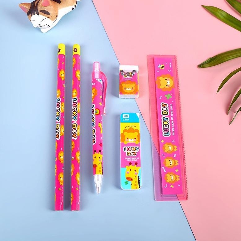 

JoeraganlapakAlat Set Tulis Anak Animal Pensil Mekanik Dan Refill Isi Penghapus Penggaris Souvenir Kado8866 Best Seller