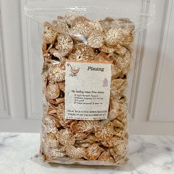 

Pinang Muda Kering Iris 1 Kg - Rempah Bu Risma RB10