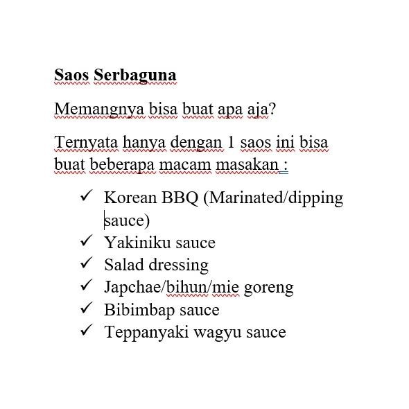 

Saos Serbaguna Korean BBQ Yakiniku SAE 500ml HALAL (Home Made) RB10