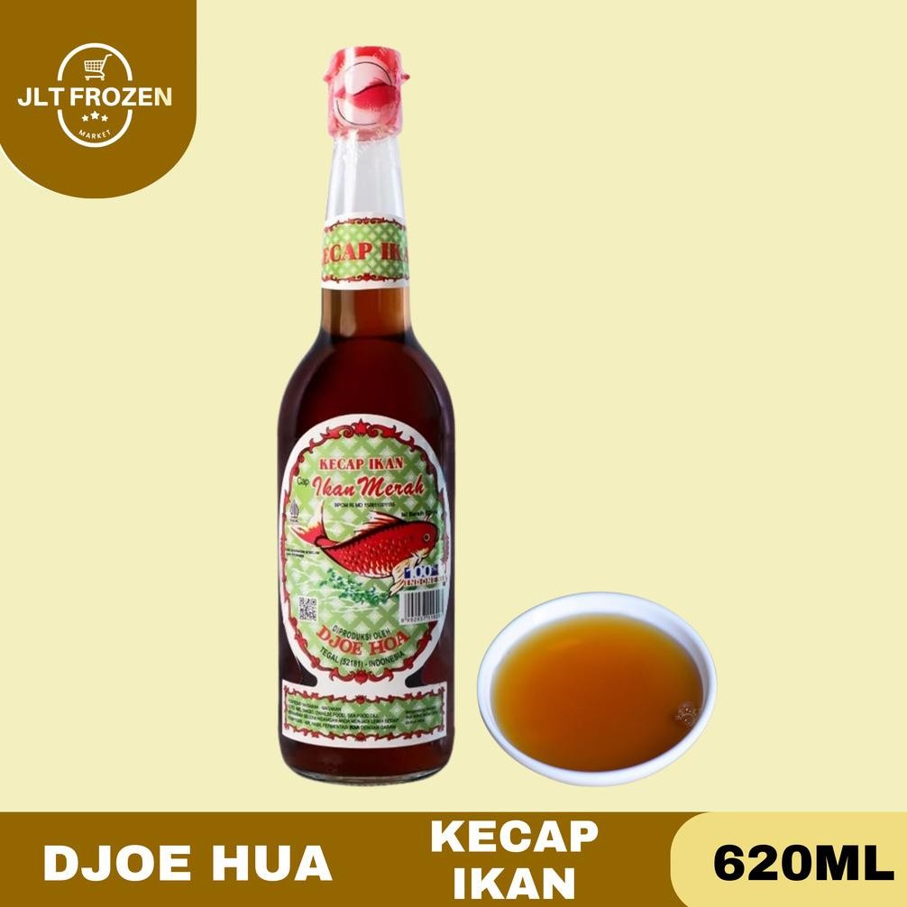 

Djoe Hoa Kecap Ikan / Kecap Sari Ikan / Cap Ikan Merah / Botol Kaca / Kecap Ikan Jadul / 620ml RB10