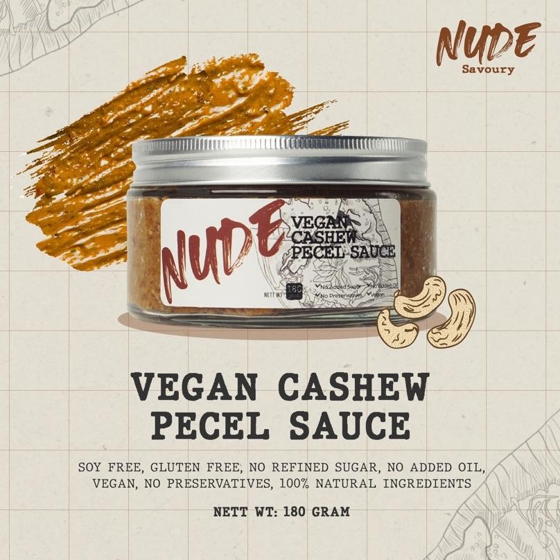 

NUDE Vegan Cashew Pecel Sauce 180g | Gluten Free, Soy Free