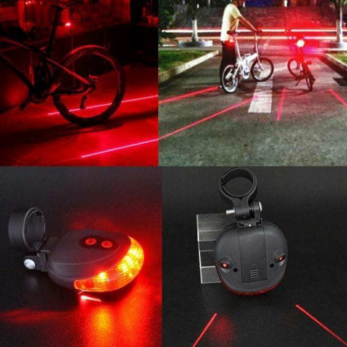 Baru  Lampu Sepeda Aksesoris Laser Strobe Tail Light Lampu Belakang Sepeda Led Waterproof Outdoor