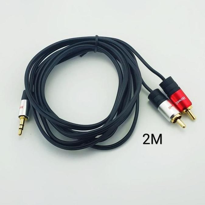 New Collection  Kabel Audio Aux 3.5Mm To 2 Rca 2M Hq - Mini To Rca Cable 1-2 Howell
