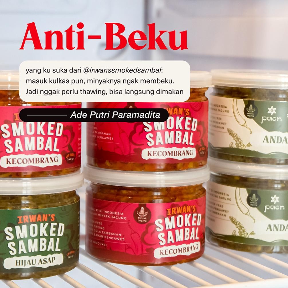 

Irwan's Smoked Sambal | Smoked Sambal Favorite Bawang Goreng Sehat Less Oil RB10
