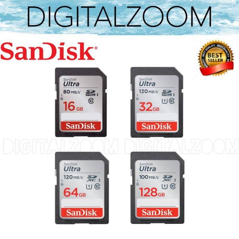 Sandisk Ultra Sd 16Gb 32Gb 64Gb 128Gb - Memory Sandisk - Memory Card Sandisk