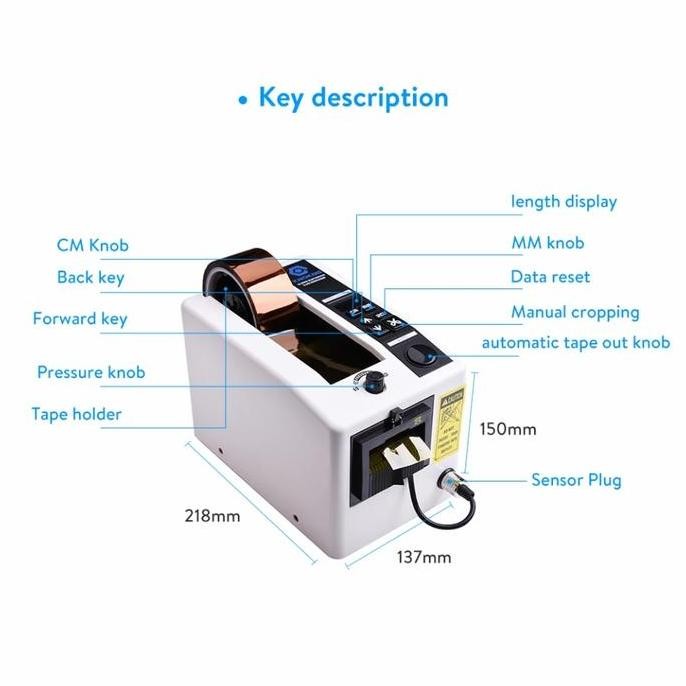 

Automatic Tape Dispenser Lakban Otomatis M1000 Pemotong Lakban Roll Co
