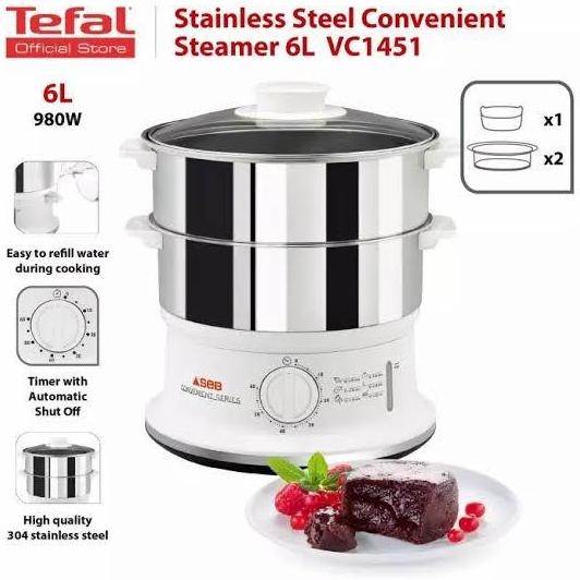 TEFAL FOOD STEAMER VC 1451 STAINLESS