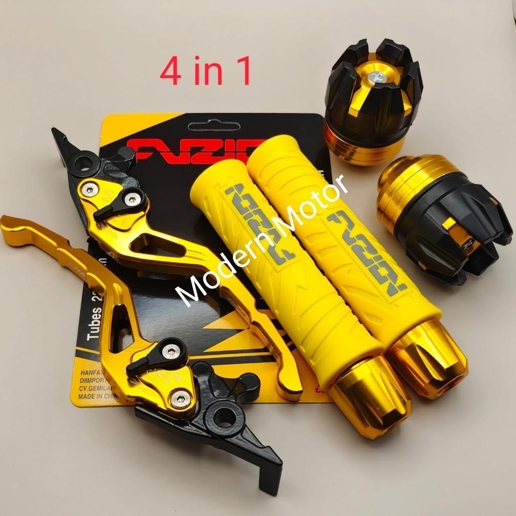 Cod Paket 4In1 Model Hayaidesu The Storm Handgrip Fuzion + Jalu Stang Cnc + Jalu As + Handle Rem Set