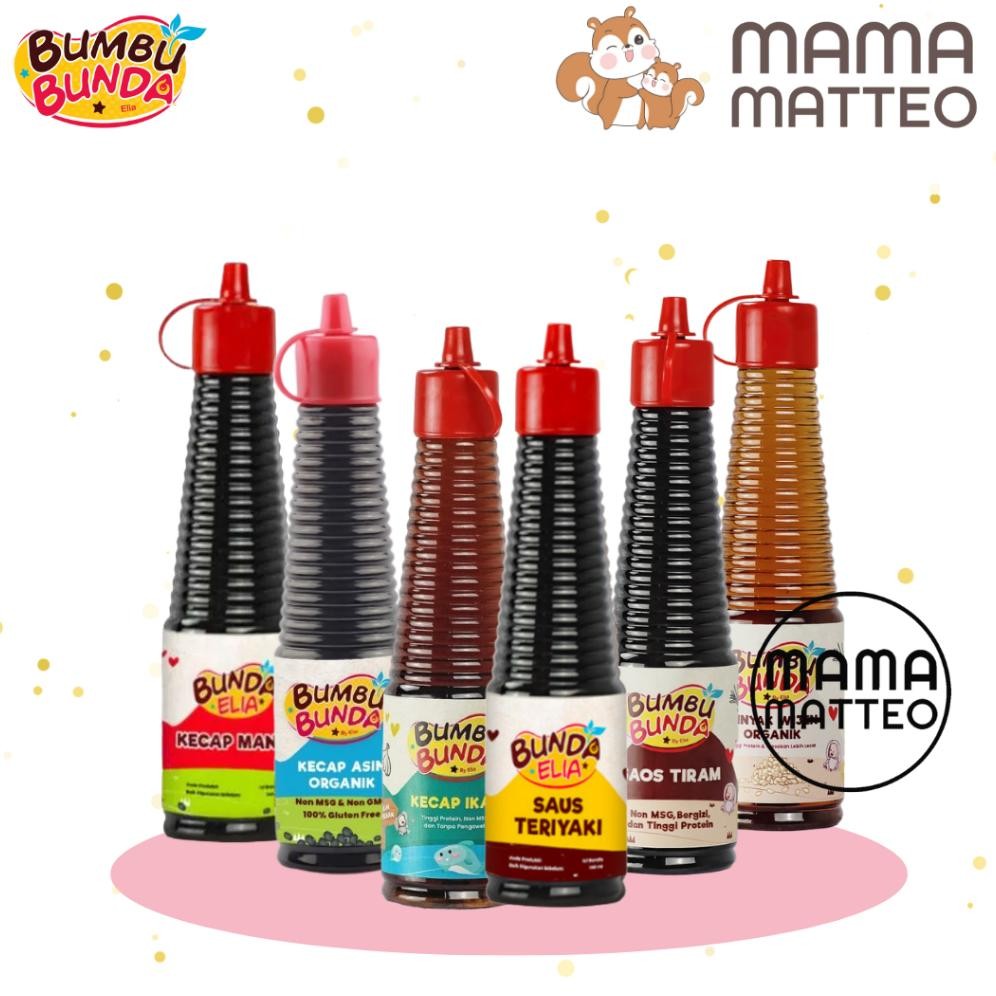 

BUMBU BUNDA BY ELIA Kecap Organik Manis Asin Ikan Saos Teriyaki Tiram Minyak Wijen / Bumbu Masak / BANDUNG RB10