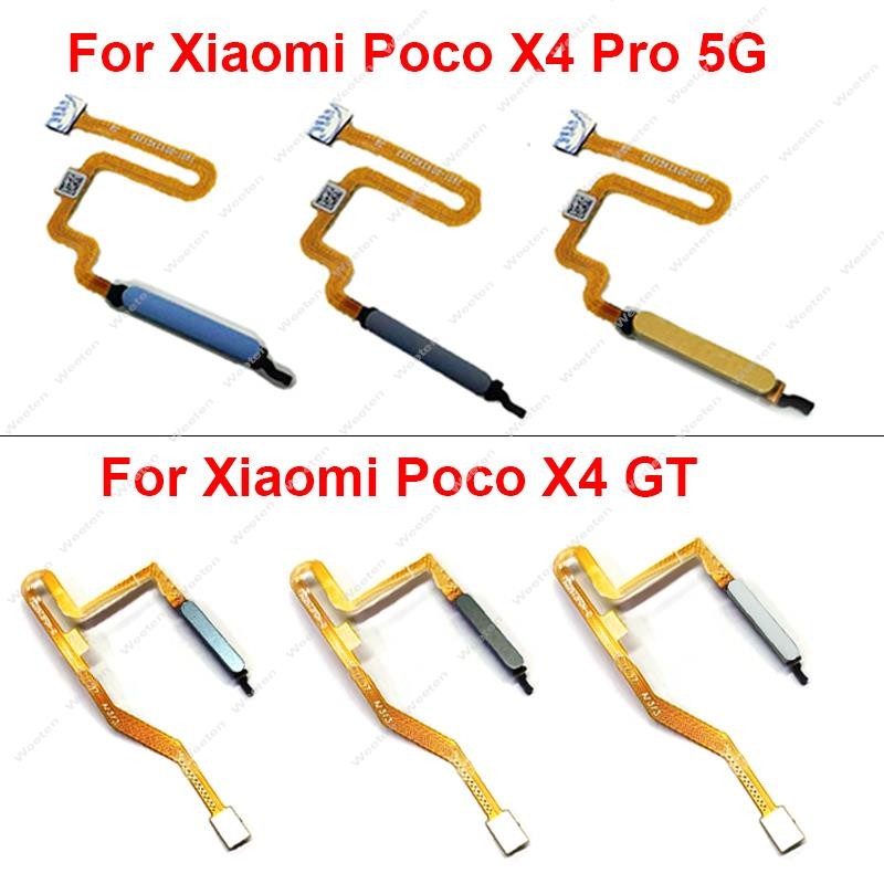 

Kabel fleksibel sensor sidik jari dengan tombol daya untuk xiaomi poco x4 pro 5g x4 gt menu rumah ku