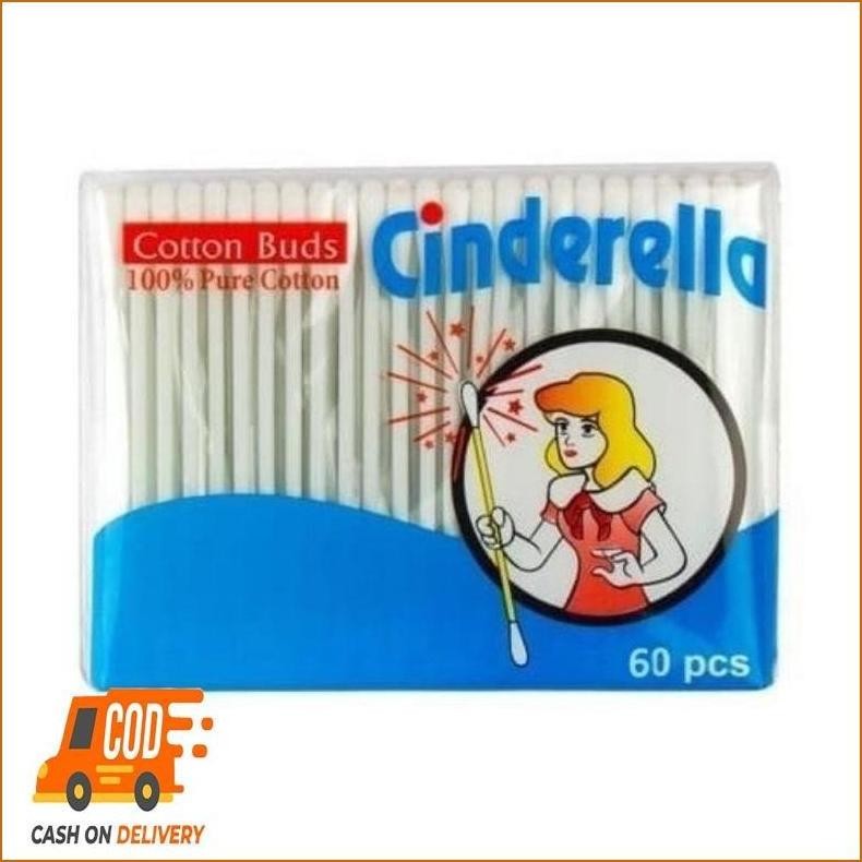 Trend Flash Sale Terbaru Cutton Bud Merk Cinderella Isi 60 Pcs - Cotton Bud/ Cotton Bud Murah/Cutton