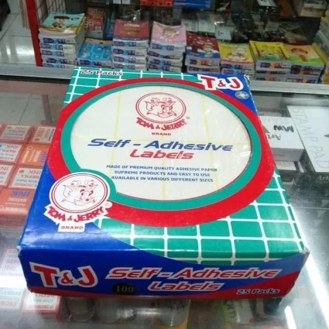 

Label Tom & Jerry / Sticker Tom and Jerry Ukuran Besar - 1 box isi 25 pack