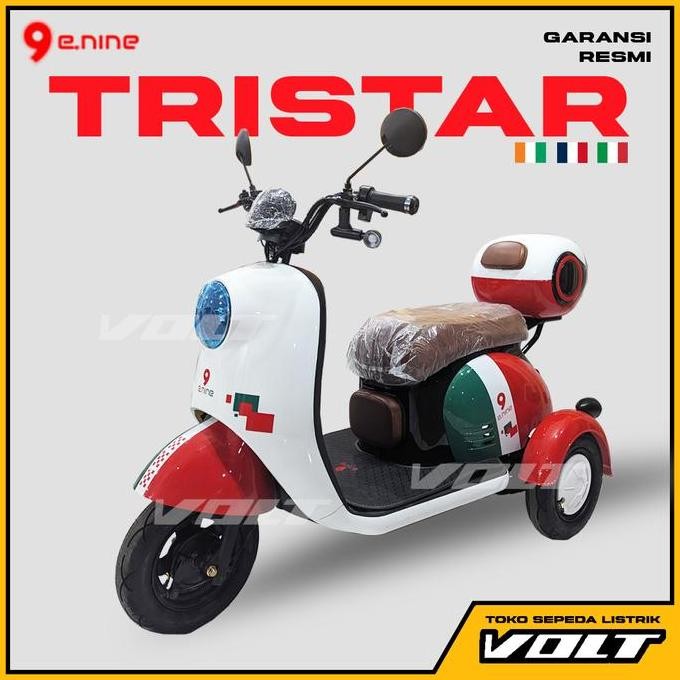 NEW Enine Tristar Sepeda Listrik Roda 3 E-Nine Italy Electric Bike
