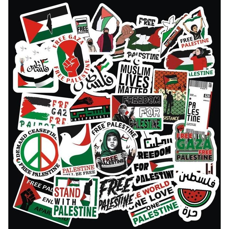 

free palestine sticker pack / palestina stiker pack / luggage sticker
