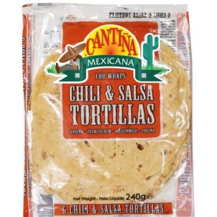 

Murah Kulit Kebab Cantina Mexicana Chili & Salsa Tortillas Isi 6Pcs Uk 20Cm