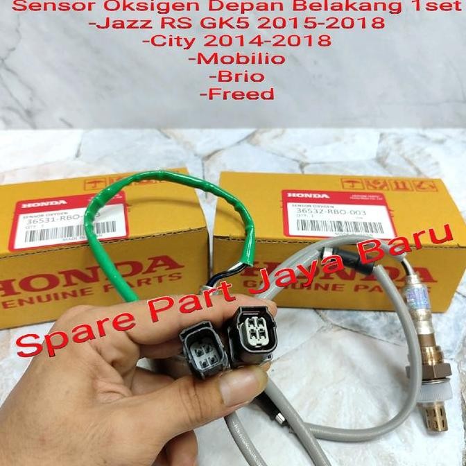 . Sensor Oksigen O2 Oxygen Depan Belakang Honda Brio 2012-2018 1set2pc Original