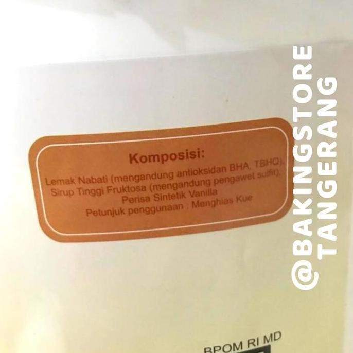 

Murah Hollman Butter Cream Vanilla 8 Kg | Hollmann Buttercream