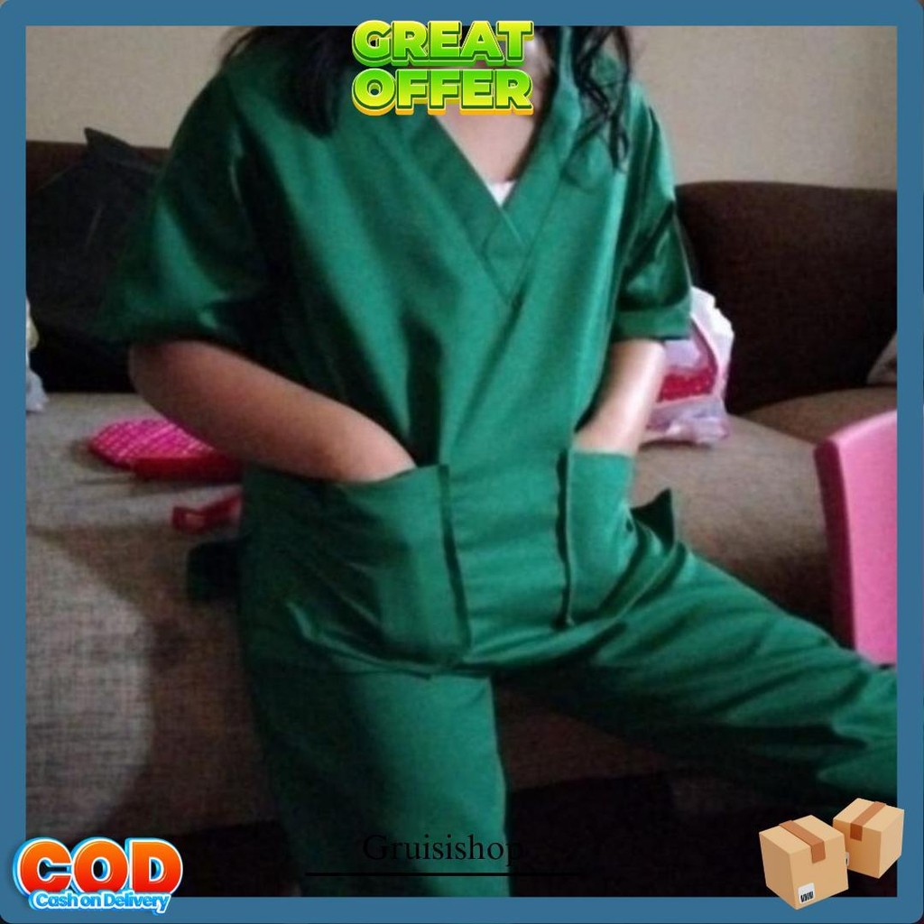 Baju Profesi Dokter Anak Tangan Pendek - Baju Dokter Kecil - Kostum Profesi Anak Sd / Tk Bisa Cod