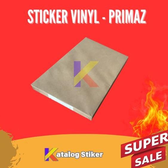 

Sticker Vinyl Laser A3 Plus Primaz | Sticker Label A3+ Hot Melt Glue Daya Rekat Kuat Co