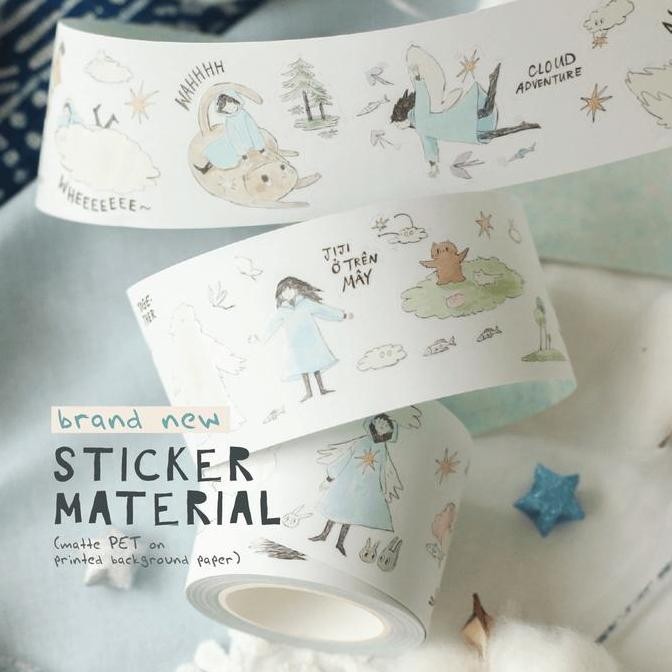 

Teayoushop Kiss-Cut Pet Tape - Jiji On The Clouds . Neko Boyfriend . Twins . Aki No Heya Co