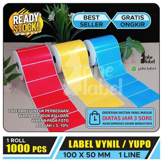 

LABEL VINYL 100X50 MM 10X5 CM , 10X5 CM LABEL YUPO 100x50 MM 1000 PCS