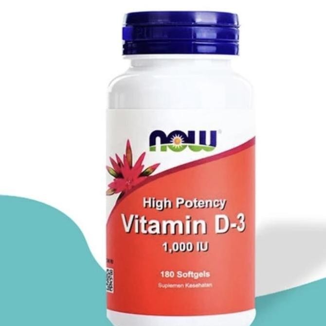 Now Vitamin D3 Vit D3 Vitamin D Vit D 1000 Iu 1000Iu 180 Sg Original Produk