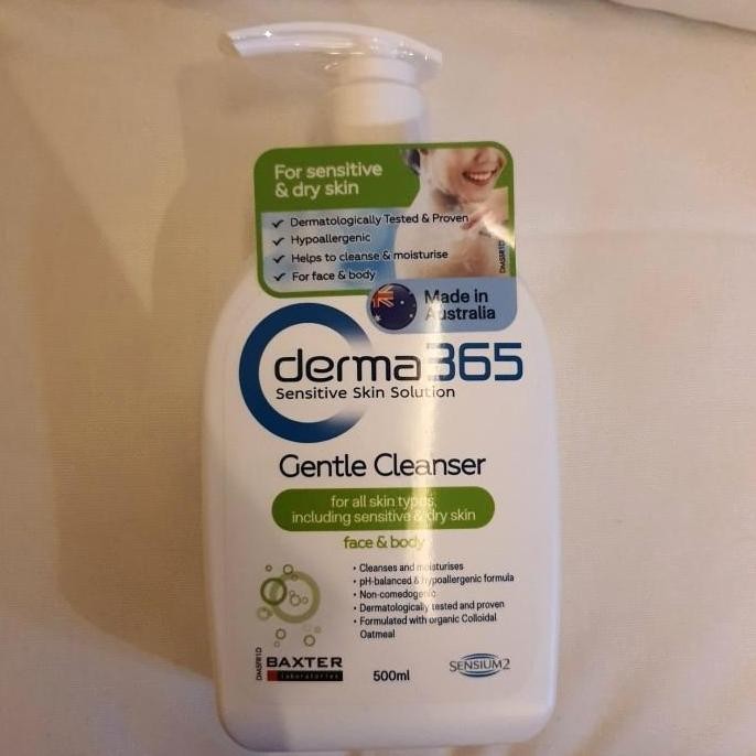 Sabun Derma365 Derma 365 Gentle Cleanser Sensitive Sensitif 500ml