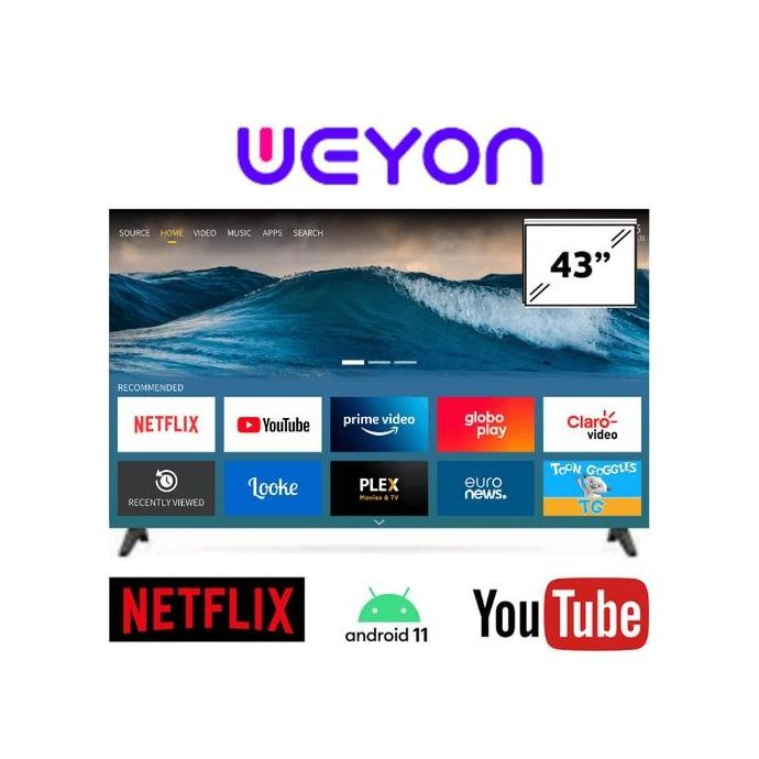 [Packing Kayu] Smart TV Digital 43 inch Full HD Android 11 Weyon Animax TV