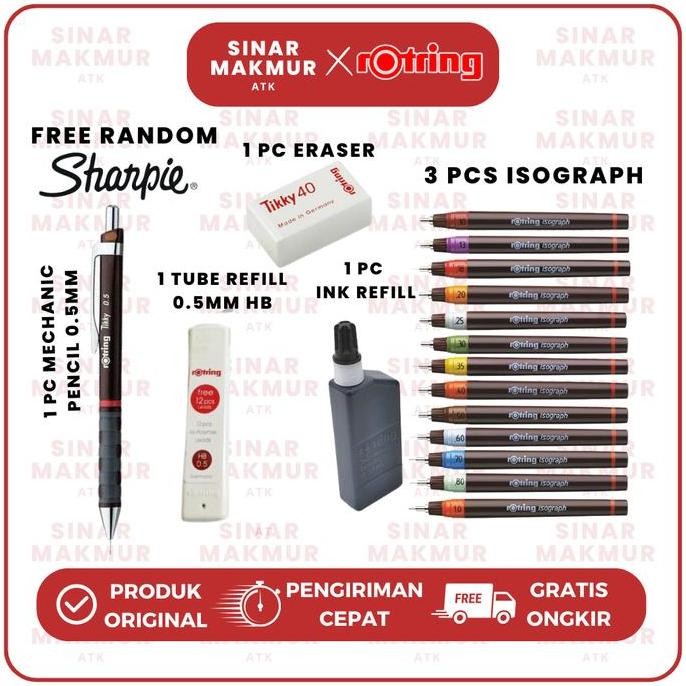 

TERBARU - College Set Rapido Isograph Eco Pack Rotring (Set)