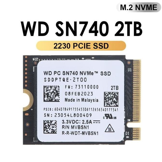 2TB NVMe SSD 2230 Steam deck ROG ally WD sn740 Solidigm