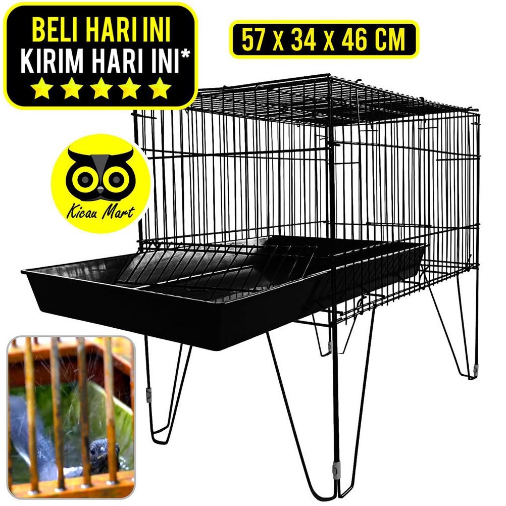 KICAU MART Bak Keramba Mandi Burung Coating Bold Tempat Alas Mandi Burung Sangkar Kandang Burung Bes