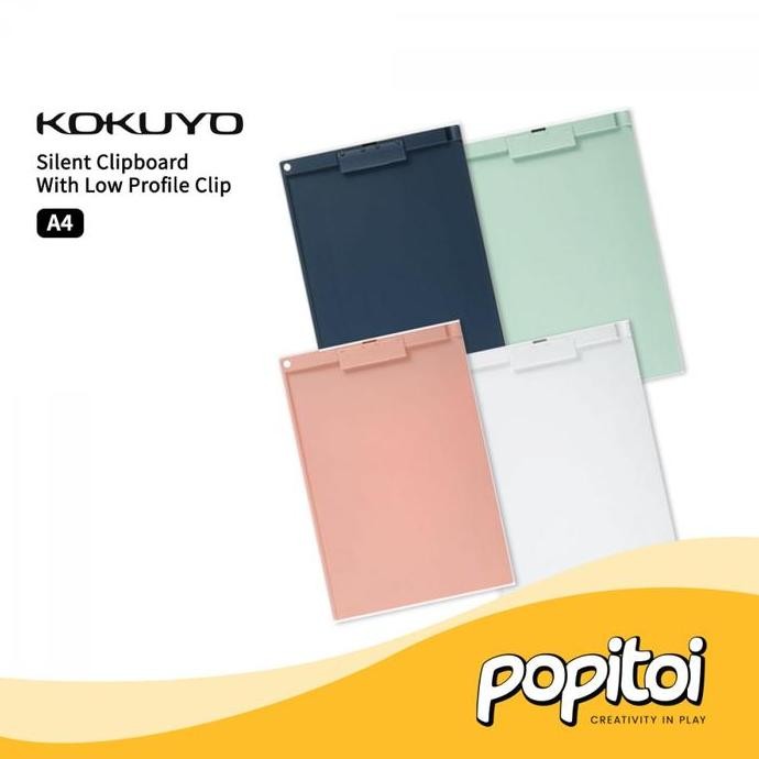 

TERMURAH - Kokuyo Silent Clipboard A4 Portrait Clip Papan Tulis Jalan Dada Ujian
