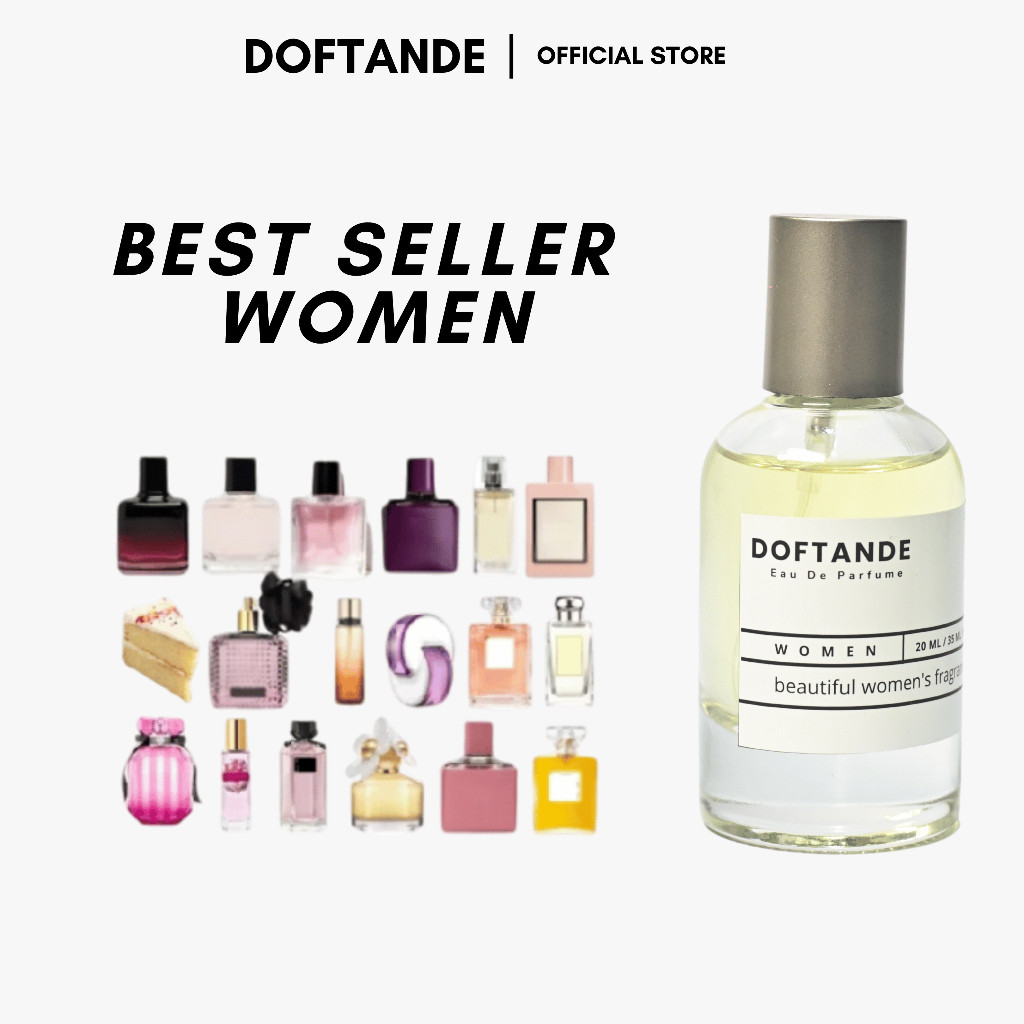 Doftande - Parfum Wanita Tahan Lama BEST SELLER WOMAN - Parfume Farfum Perfume - Minyak Wangi Cowok 
