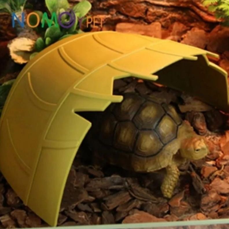 Hiding Cave Daun Reptile kura kura darat sulcata gecko torto tortoise laba laba tarantula kadal toke