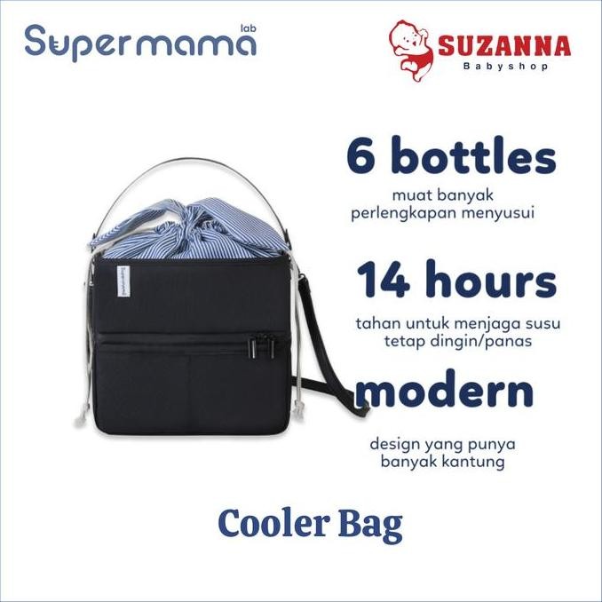 TERBARU - Supermama Lab Original Cooler Bag - Tas Pendingin Susu