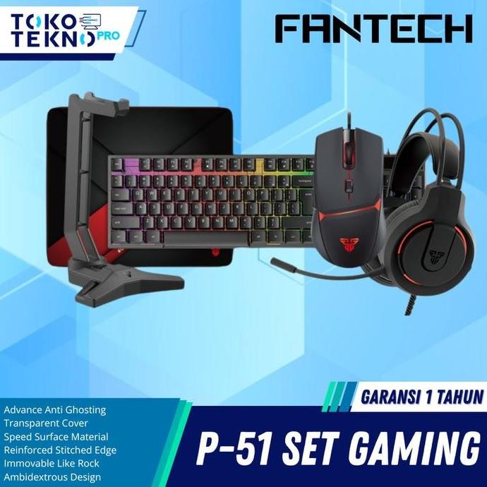 Fantech P51 5 in 1 Combo Gaming Gear Paket Lengkap untuk PC/Laptop